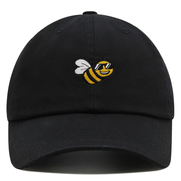 Cool Bee Premium Dad Hat Embroidered Cotton Baseball Cap Applique Insect