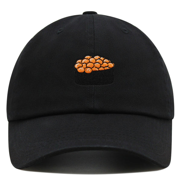 Salmon Roe Sushi Premium Dad Hat Embroidered Cotton Baseball Cap Ikura Nigiri
