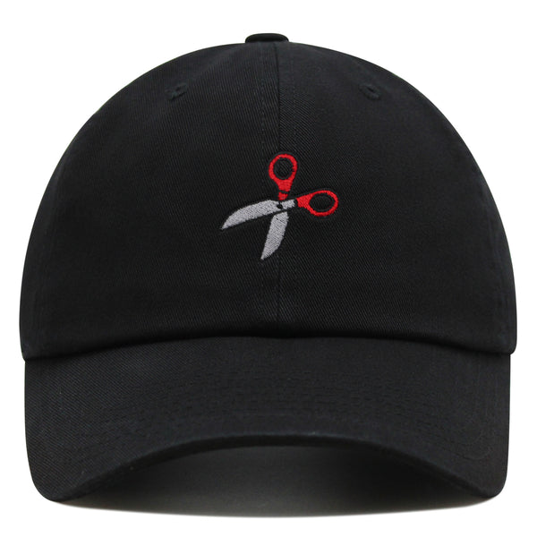 Sewing Scissors Premium Dad Hat Embroidered Cotton Baseball Cap Appliqué Thread