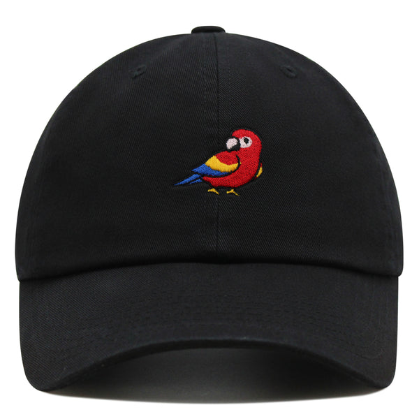 Colorful Parrot Premium Dad Hat Embroidered Cotton Baseball Cap Macaw Tropical