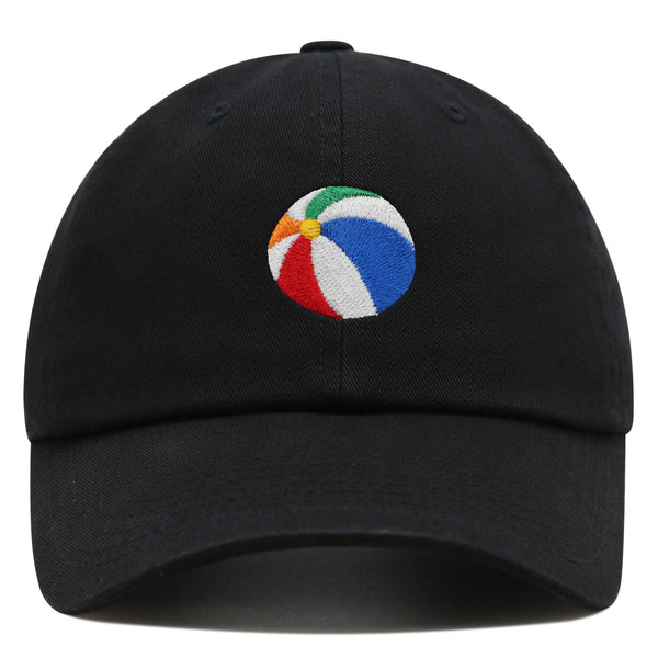 Colorful Beach Ball Premium Dad Hat Embroidered Cotton Baseball Cap Vibrant Playful