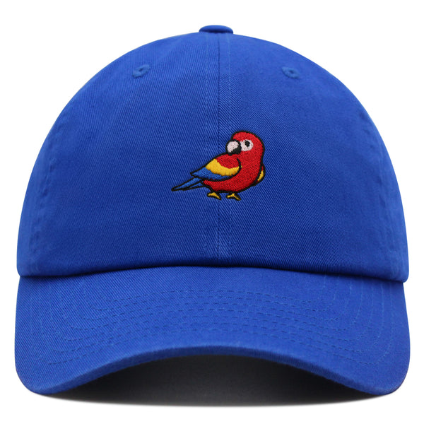 Colorful Parrot Premium Dad Hat Embroidered Cotton Baseball Cap Macaw Tropical