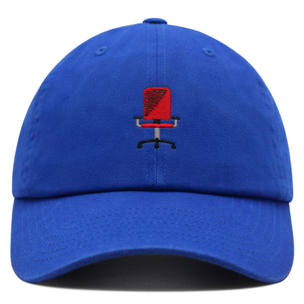 Minimalistic Office Chair Premium Dad Hat Embroidered Cotton Baseball Cap Ergonomic Adjustable