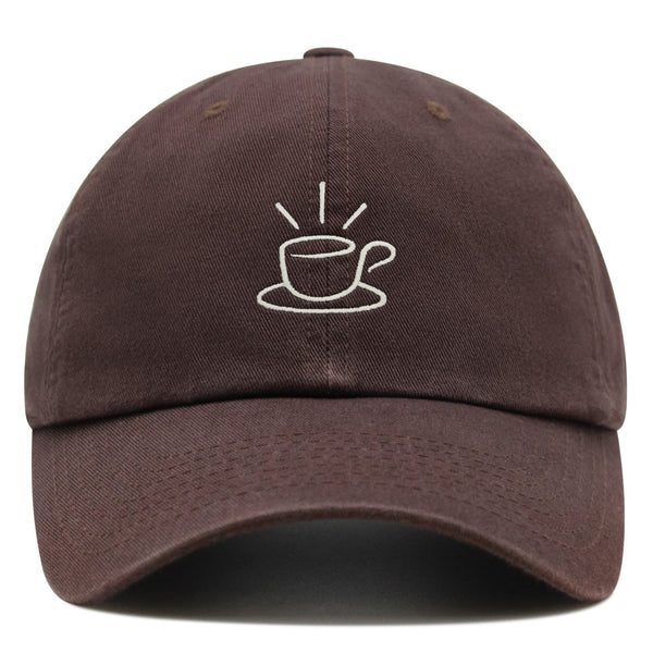 Coffee Mug Premium Dad Hat Embroidered Cotton Baseball Cap