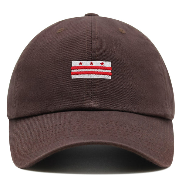 Flag of the District of Columbia Premium Dad Hat Embroidered Cotton Baseball Cap Washington DC