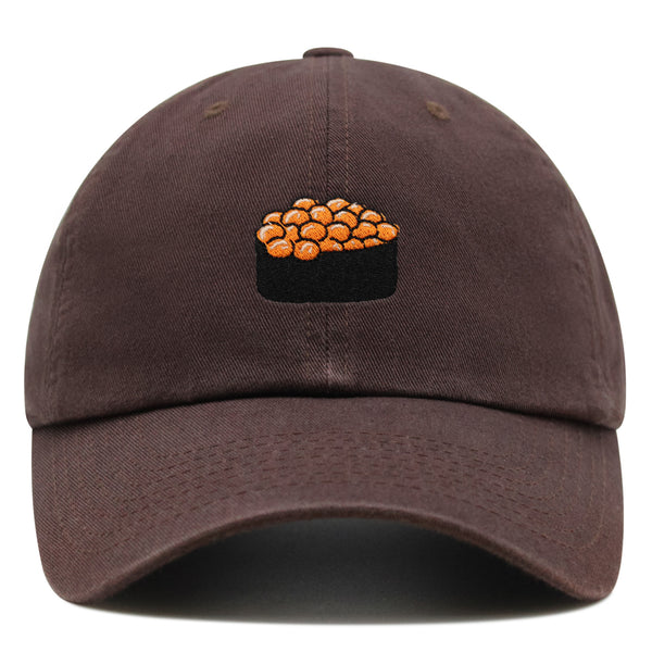 Salmon Roe Sushi Premium Dad Hat Embroidered Cotton Baseball Cap Ikura Nigiri
