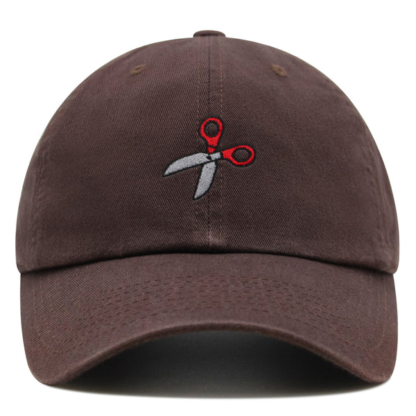 Sewing Scissors Premium Dad Hat Embroidered Cotton Baseball Cap Appliqué Thread