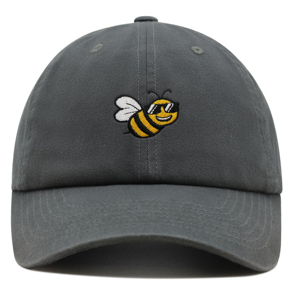 Cool Bee Premium Dad Hat Embroidered Cotton Baseball Cap Applique Insect