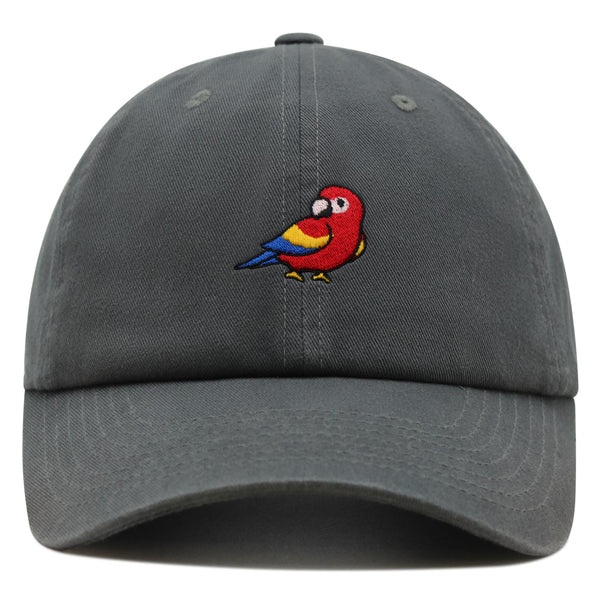 Colorful Parrot Premium Dad Hat Embroidered Cotton Baseball Cap Macaw Tropical