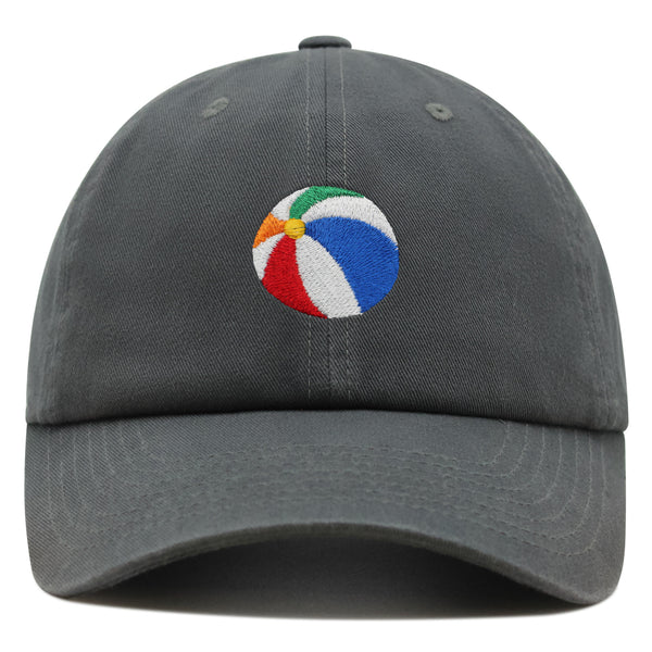 Colorful Beach Ball Premium Dad Hat Embroidered Cotton Baseball Cap Vibrant Playful