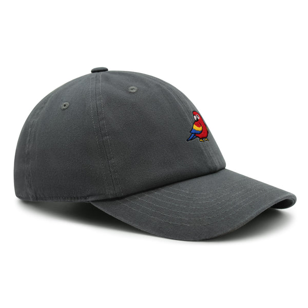 Colorful Parrot Premium Dad Hat Embroidered Cotton Baseball Cap Macaw Tropical