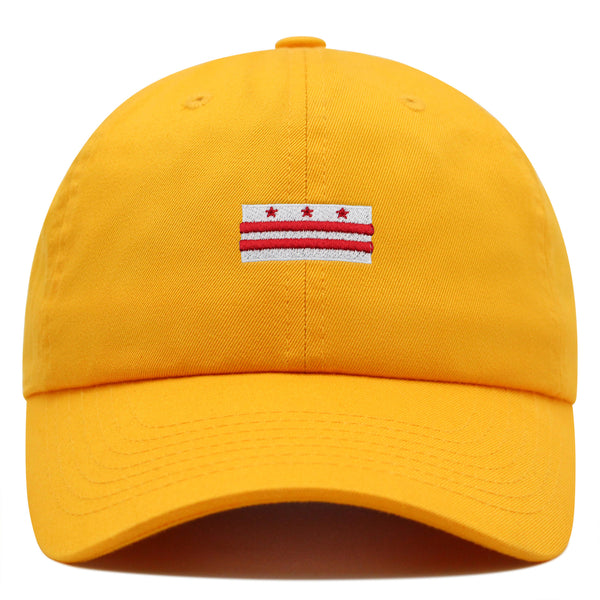Flag of the District of Columbia Premium Dad Hat Embroidered Cotton Baseball Cap Washington DC