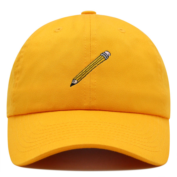 Classic Pencil Premium Dad Hat Embroidered Cotton Baseball Cap Stationery Sketch