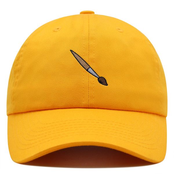 Artist Paiting Brush Premium Dad Hat Embroidered Cotton Baseball Cap Artistry Craftsmanship