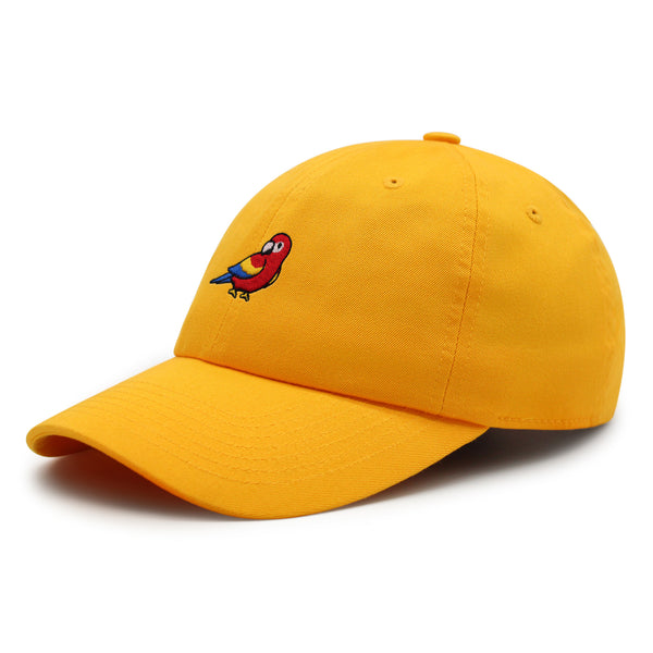 Colorful Parrot Premium Dad Hat Embroidered Cotton Baseball Cap Macaw Tropical