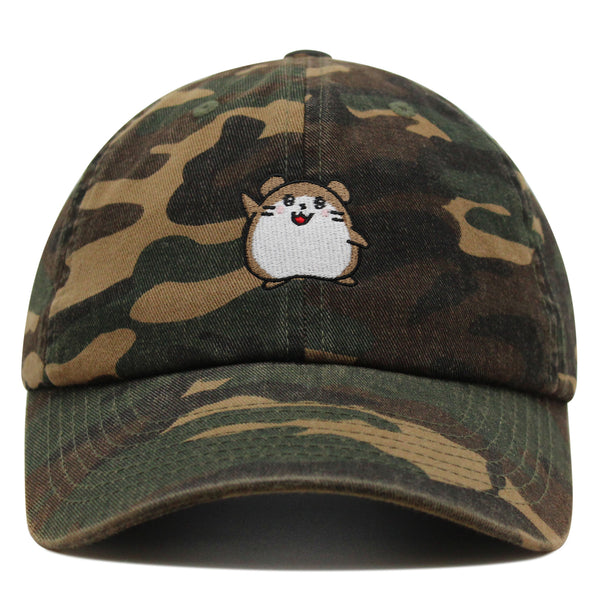 Hamster Hi Premium Dad Hat Embroidered Cotton Baseball Cap Hamster Hi