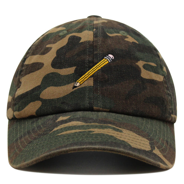 Classic Pencil Premium Dad Hat Embroidered Cotton Baseball Cap Stationery Sketch