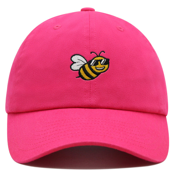 Cool Bee Premium Dad Hat Embroidered Cotton Baseball Cap Applique Insect