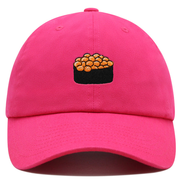 Salmon Roe Sushi Premium Dad Hat Embroidered Cotton Baseball Cap Ikura Nigiri