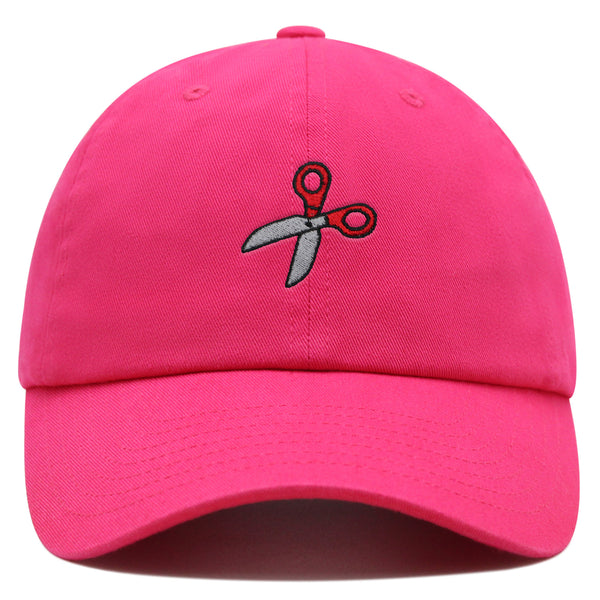 Sewing Scissors Premium Dad Hat Embroidered Cotton Baseball Cap Appliqué Thread