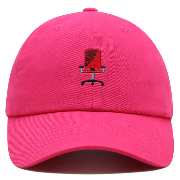 Minimalistic Office Chair Premium Dad Hat Embroidered Cotton Baseball Cap Ergonomic Adjustable