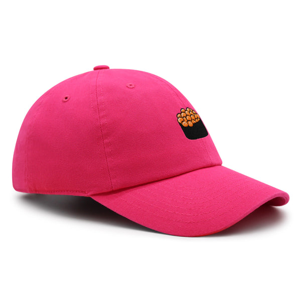 Salmon Roe Sushi Premium Dad Hat Embroidered Cotton Baseball Cap Ikura Nigiri