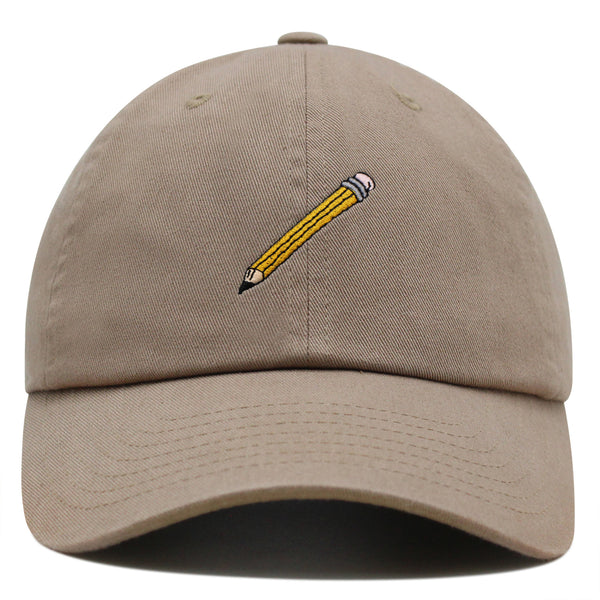 Classic Pencil Premium Dad Hat Embroidered Cotton Baseball Cap Stationery Sketch