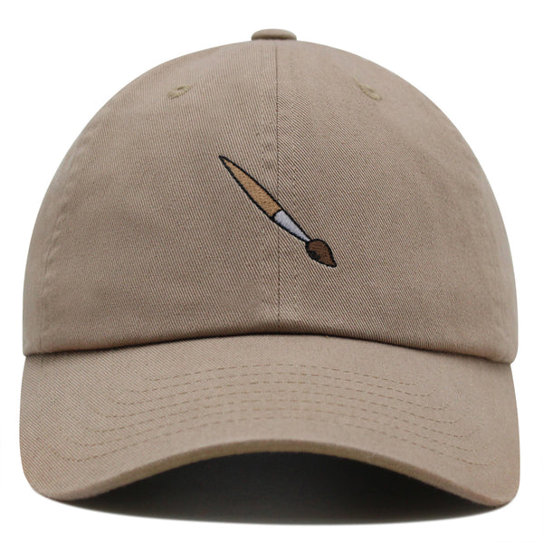 Artist Paiting Brush Premium Dad Hat Embroidered Cotton Baseball Cap Artistry Craftsmanship