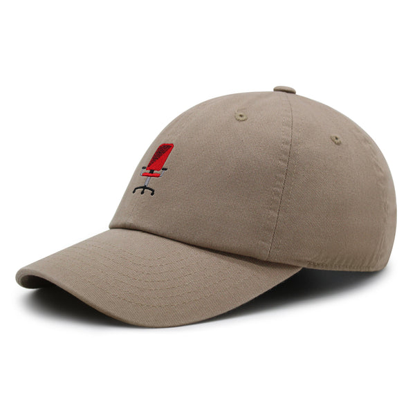 Minimalistic Office Chair Premium Dad Hat Embroidered Cotton Baseball Cap Ergonomic Adjustable