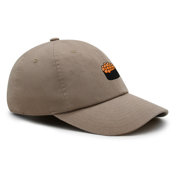 Salmon Roe Sushi Premium Dad Hat Embroidered Cotton Baseball Cap Ikura Nigiri