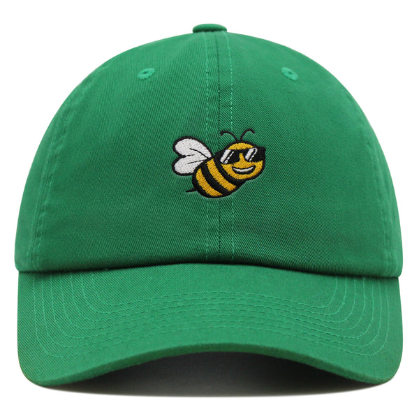 Cool Bee Premium Dad Hat Embroidered Cotton Baseball Cap Applique Insect