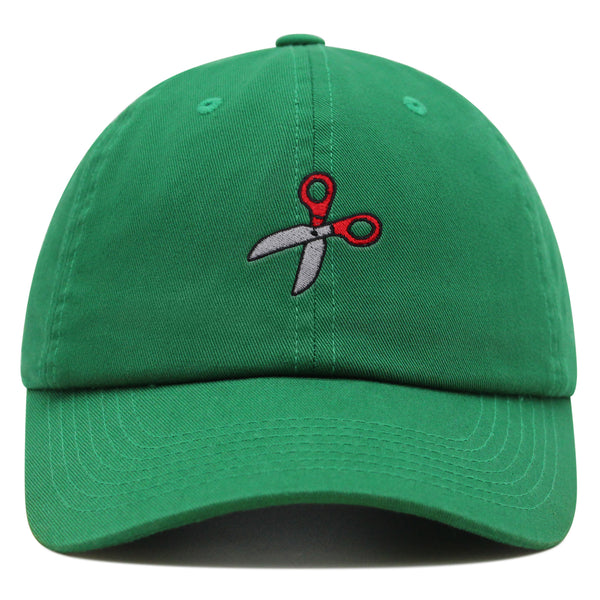 Sewing Scissors Premium Dad Hat Embroidered Cotton Baseball Cap Appliqué Thread
