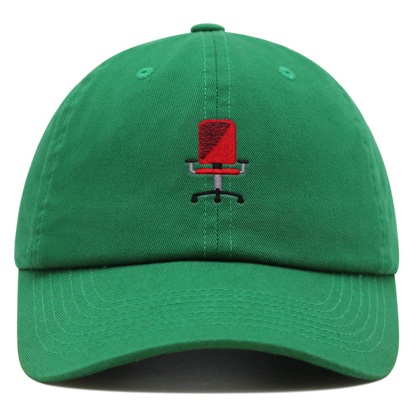 Minimalistic Office Chair Premium Dad Hat Embroidered Cotton Baseball Cap Ergonomic Adjustable