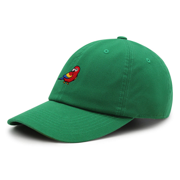 Colorful Parrot Premium Dad Hat Embroidered Cotton Baseball Cap Macaw Tropical