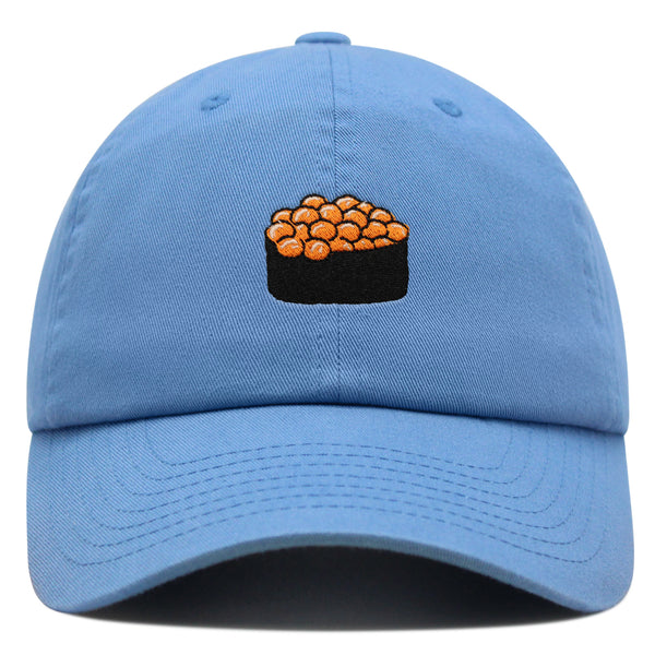 Salmon Roe Sushi Premium Dad Hat Embroidered Cotton Baseball Cap Ikura Nigiri