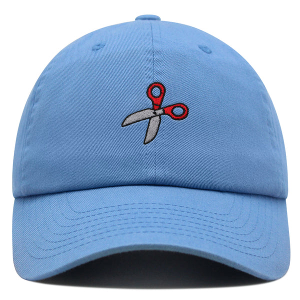 Sewing Scissors Premium Dad Hat Embroidered Cotton Baseball Cap Appliqué Thread