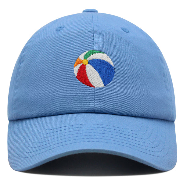 Colorful Beach Ball Premium Dad Hat Embroidered Cotton Baseball Cap Vibrant Playful