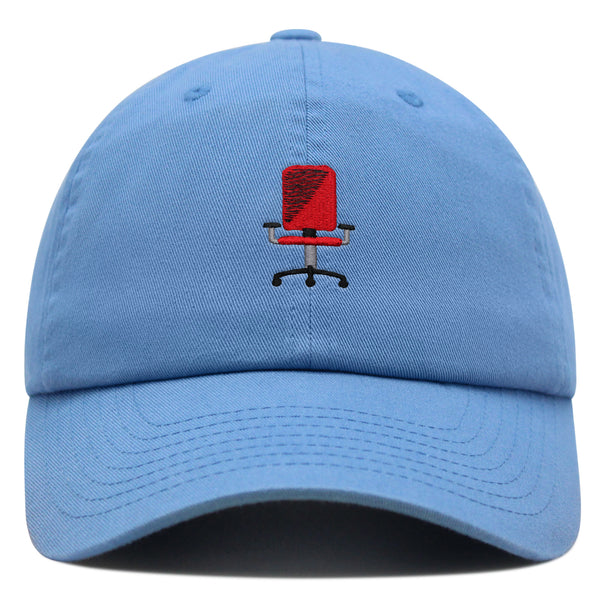 Minimalistic Office Chair Premium Dad Hat Embroidered Cotton Baseball Cap Ergonomic Adjustable