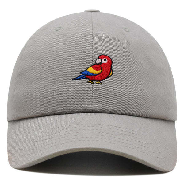 Colorful Parrot Premium Dad Hat Embroidered Cotton Baseball Cap Macaw Tropical