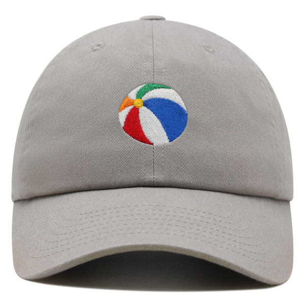 Colorful Beach Ball Premium Dad Hat Embroidered Cotton Baseball Cap Vibrant Playful