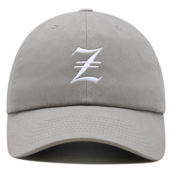 Old English Letter Z Premium Dad Hat Embroidered Cotton Baseball Cap English Alphabet
