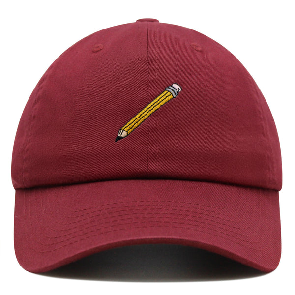 Classic Pencil Premium Dad Hat Embroidered Cotton Baseball Cap Stationery Sketch
