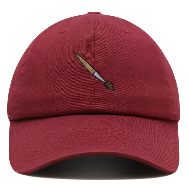 Artist Paiting Brush Premium Dad Hat Embroidered Cotton Baseball Cap Artistry Craftsmanship