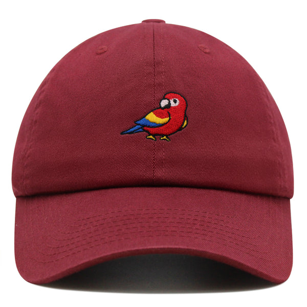 Colorful Parrot Premium Dad Hat Embroidered Cotton Baseball Cap Macaw Tropical