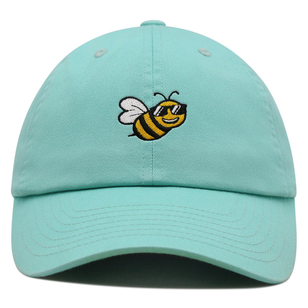 Cool Bee Premium Dad Hat Embroidered Cotton Baseball Cap Applique Insect