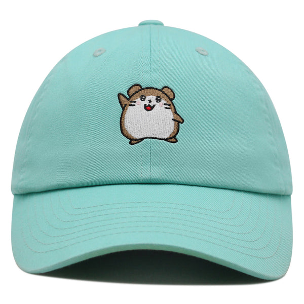 Hamster Hi Premium Dad Hat Embroidered Cotton Baseball Cap Hamster Hi