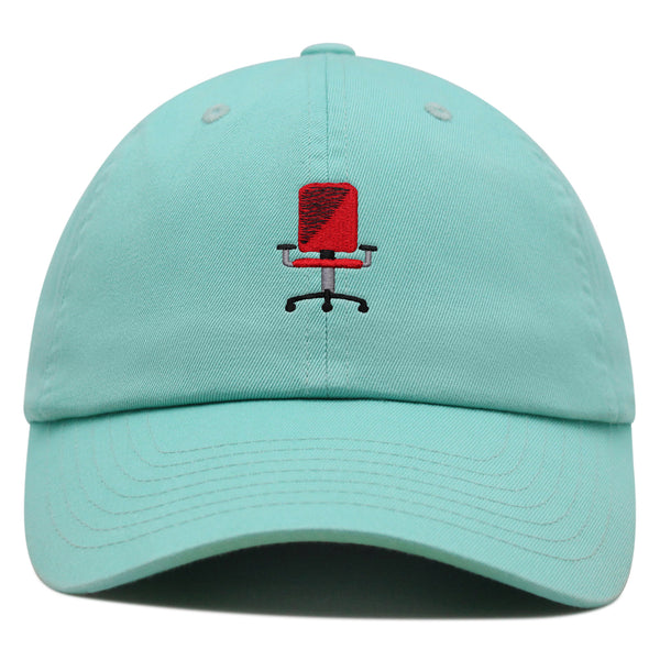Minimalistic Office Chair Premium Dad Hat Embroidered Cotton Baseball Cap Ergonomic Adjustable