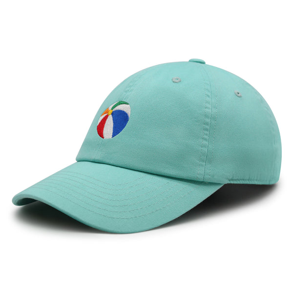 Colorful Beach Ball Premium Dad Hat Embroidered Cotton Baseball Cap Vibrant Playful