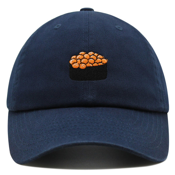 Salmon Roe Sushi Premium Dad Hat Embroidered Cotton Baseball Cap Ikura Nigiri