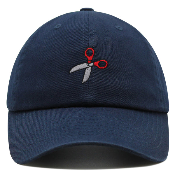 Sewing Scissors Premium Dad Hat Embroidered Cotton Baseball Cap Appliqué Thread